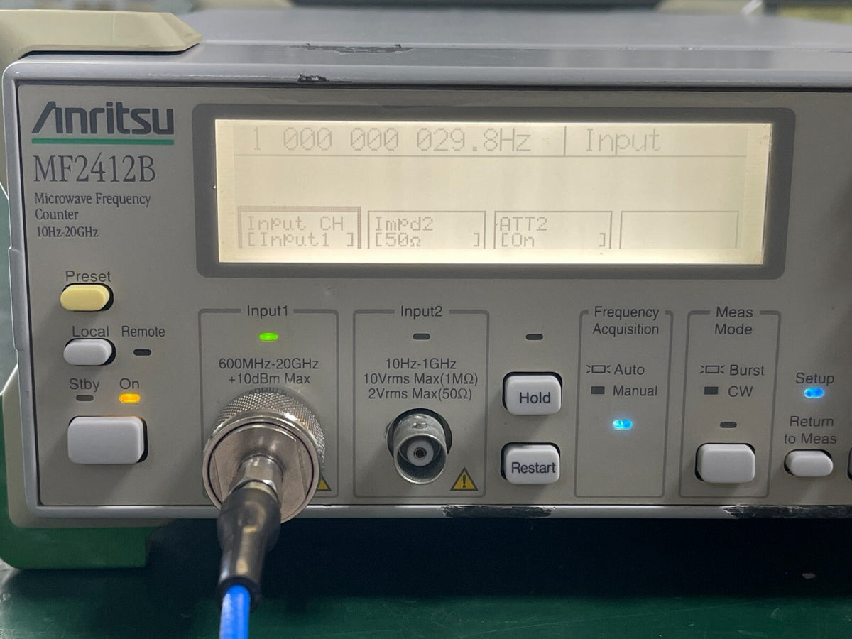 Anritsu MF2412B 10 Hz to 20 GHz Microwave Frequency Counter _7708 - XG eqpt