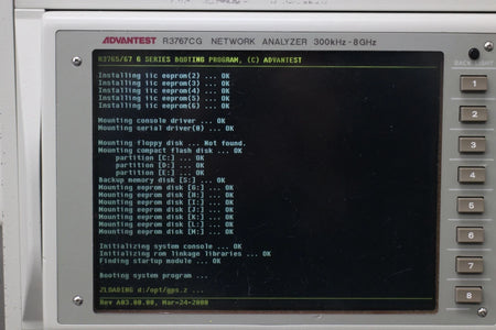 ADVANTEST R3767CG /14 300KHz-8GHz 4ports Network Analyzer
