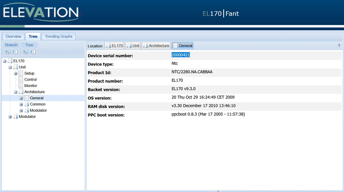 Newtec EL170 Elevation IP Satcom Modulator DVB-S2