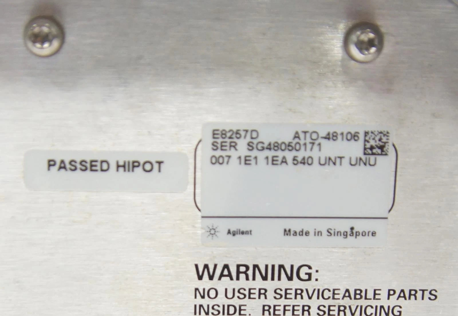 Agilent E8257D PSG 250kHz-40GHz Analog Signal Generator OPT 007 1E1 1EA 540 UNT