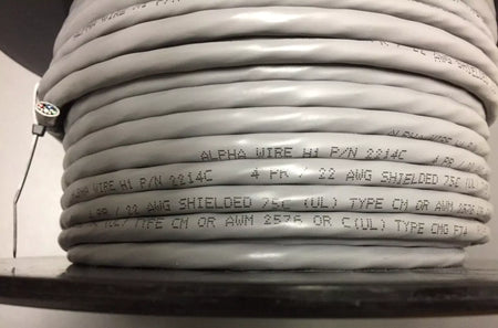 Alpha 2214C 22 AWG 4 Pair Communication & Control Cable - Foil Shield - 150V 150ft