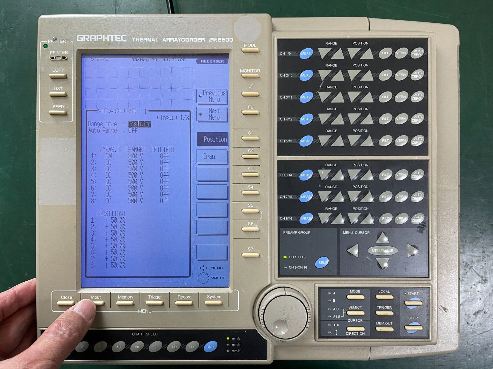 Graphtec Thermal Arraycorder WR8500 - XG eqpt