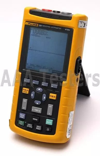 Fluke 124 ScopeMeter 25MS/s Dual-Channel 40MHz HandHeld Oscilloscope 124S - XG eqpt