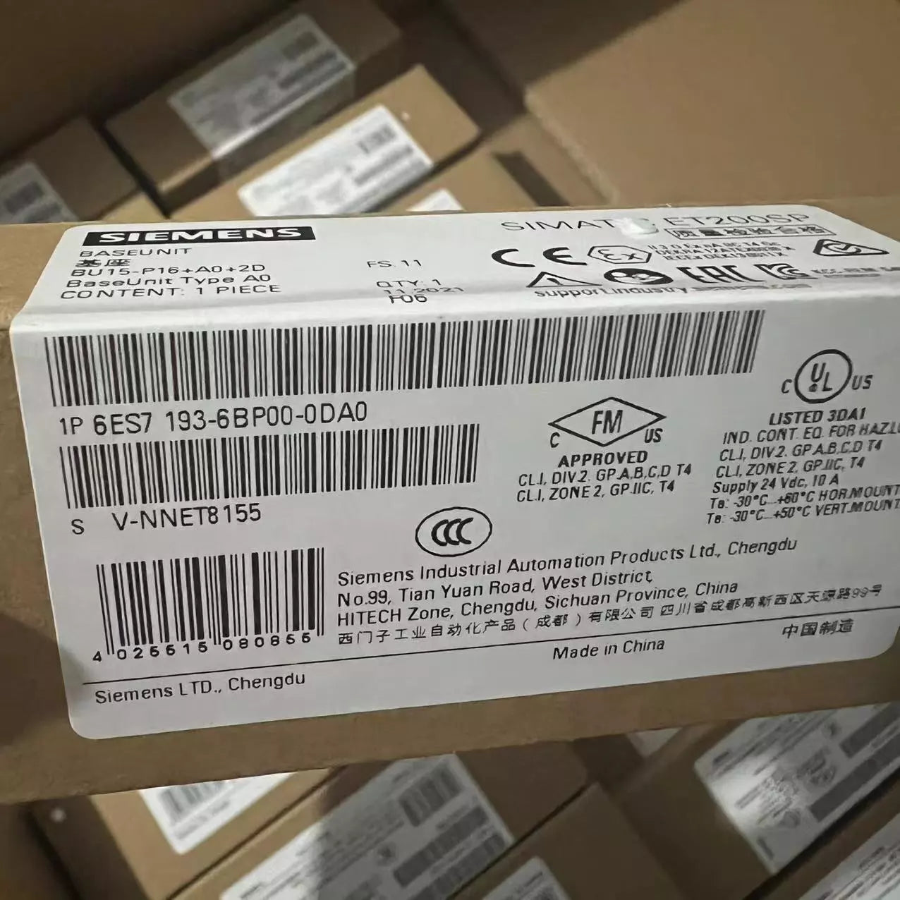 SIEMENS 6ES7 193-6BP00-0DA0 PLC Module in New Box - Fast Shipping