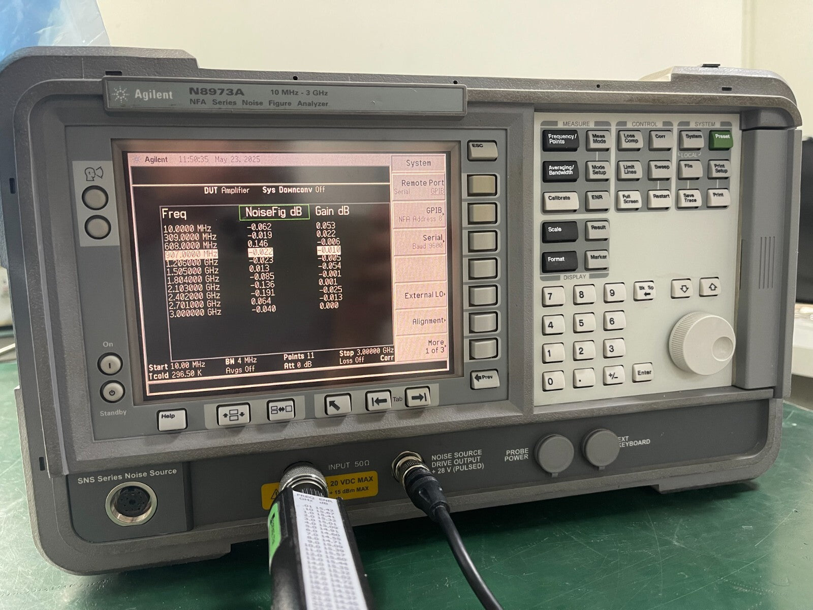 Agilent N8973A 10 MHz - 3 GHz Noise Figure Analyzer _ 1721
