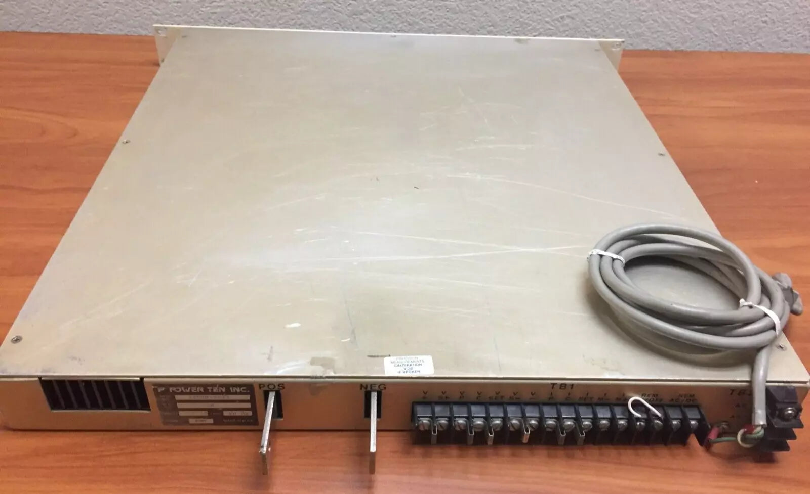 Power Ten 3300D-4025 DC Power Supply 115V 60Hz