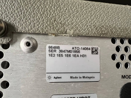 Agilent/Keysight 8648B H31 Synthesized Signal Generator 9kHz to 2GHz