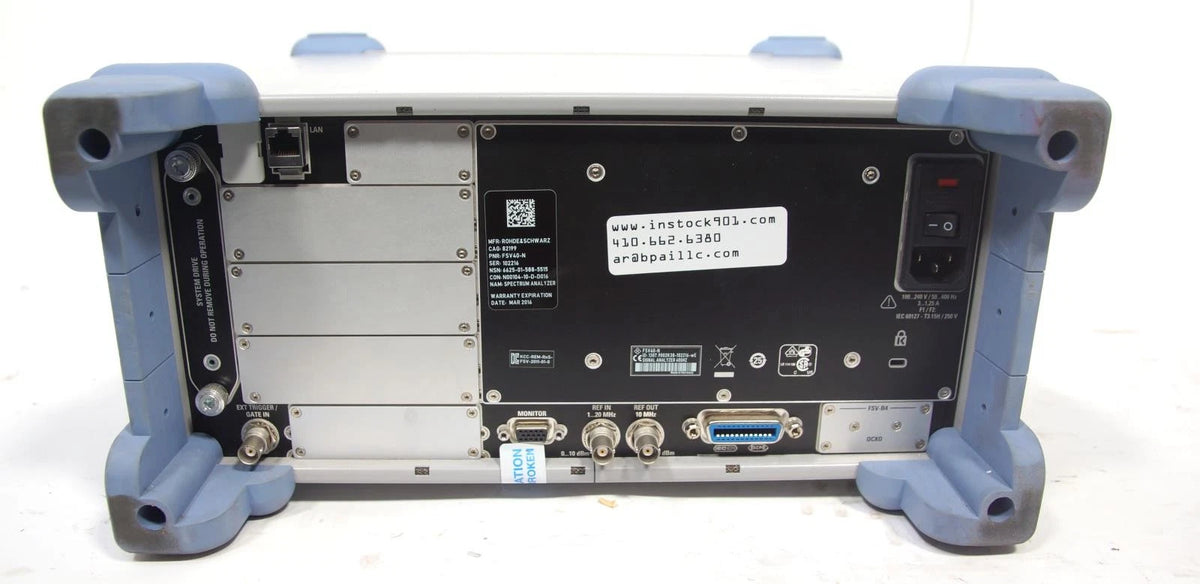 Rohde & Schwarz FSV40-N 9 kHz to 40 GHz Spectrum Analyzer OPT B4