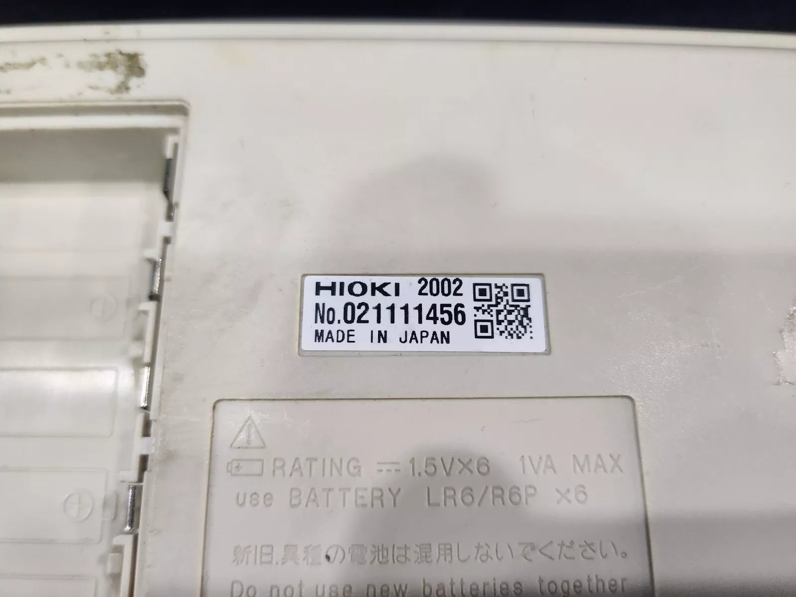 Hioki 3555 Battery HiTester without Battery and Battery Cover (1456)