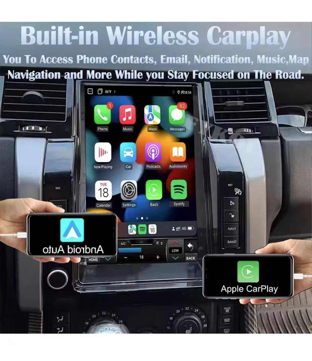 Car Radio Stereo GPS for Land Range Rover Sport 2005-2009 Head Unit Tesla
