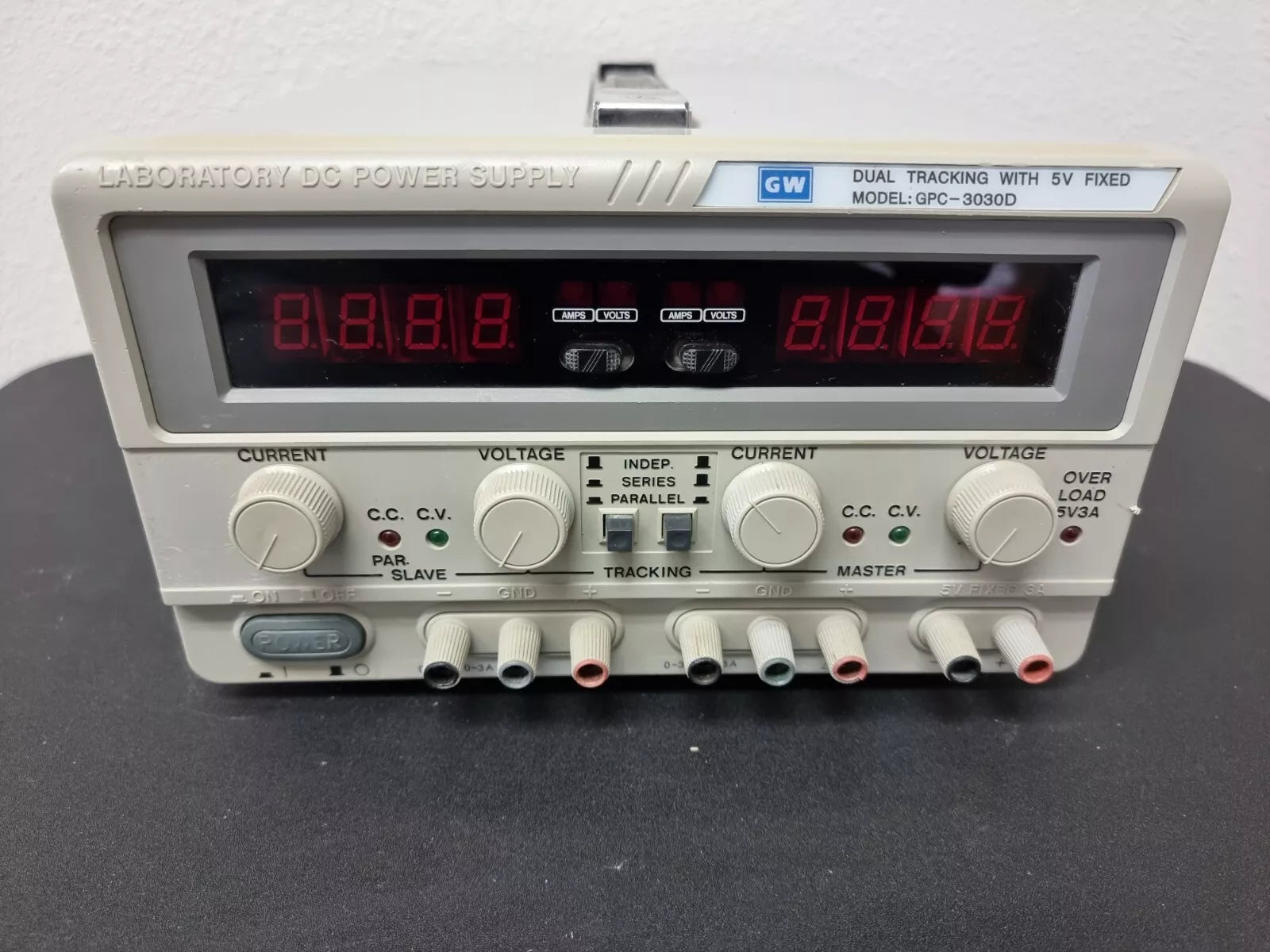 GWInstek GPC-3030D Dual Tracking Power Supply with 5V Fixed Output