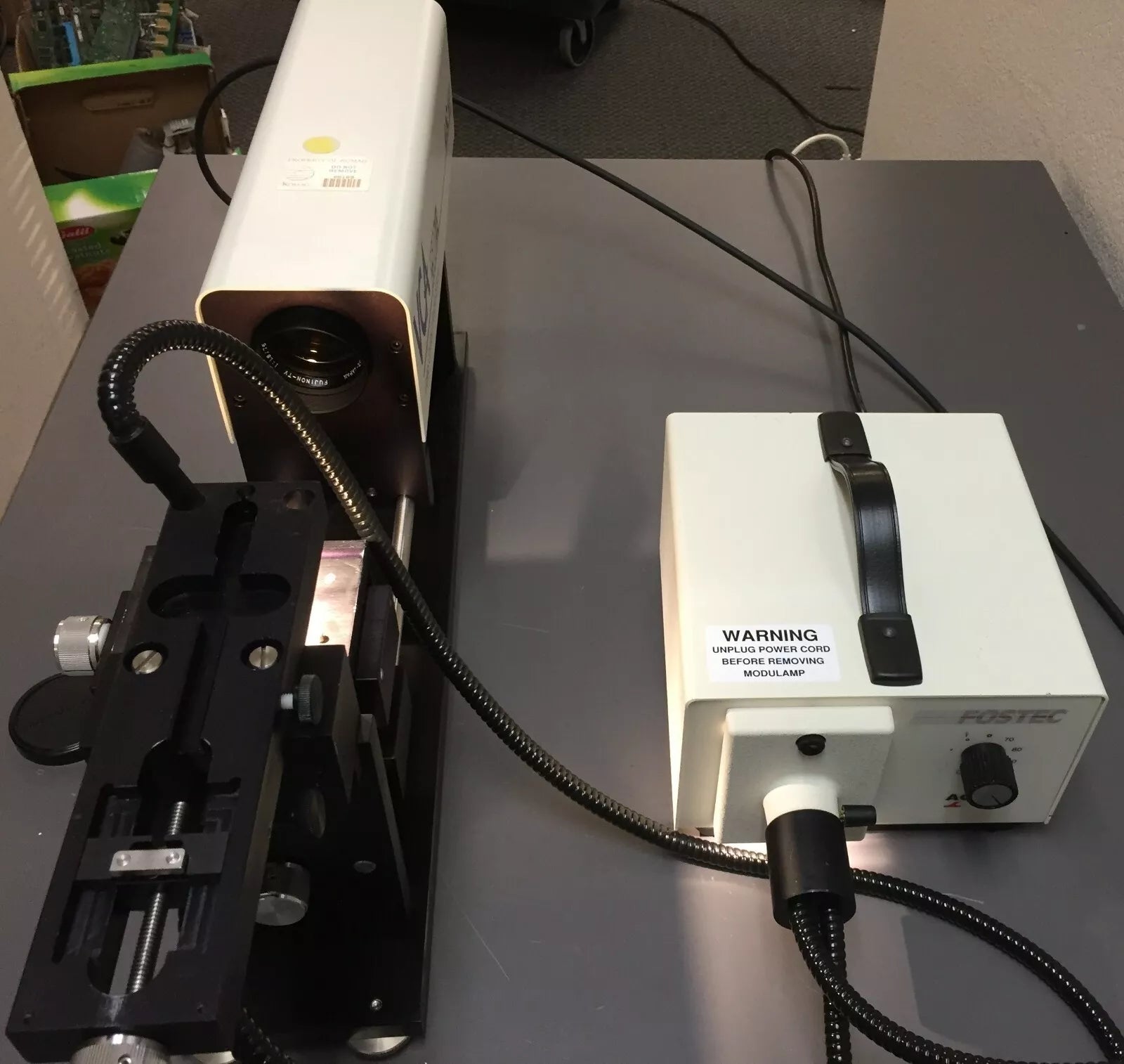 AST VCA 2500XE Video Contact Angle System with Video Monitor & Illuminator
