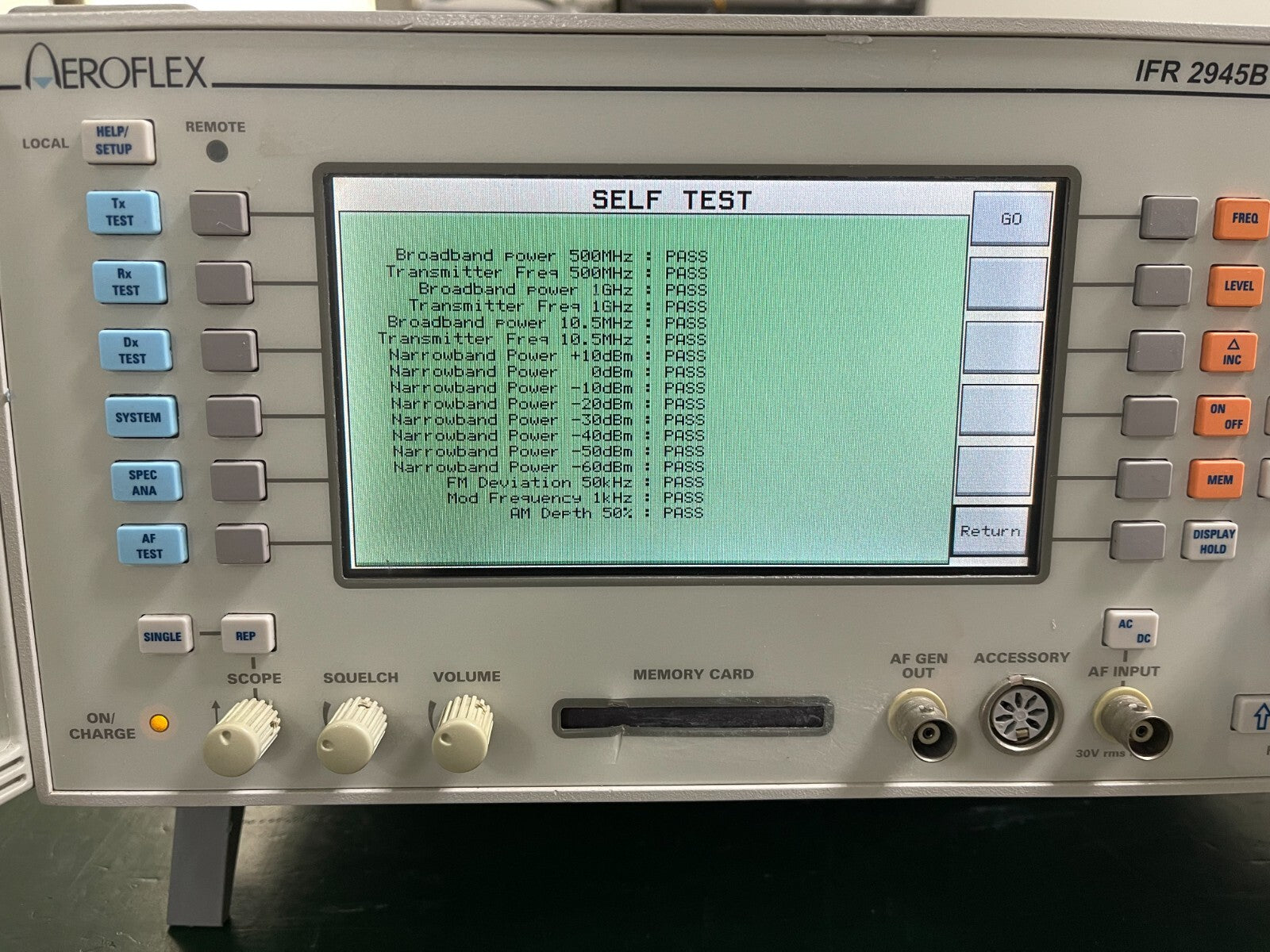 IFR Aeroflex Marconi 2945B Communication Service Monitor _509/750 - XG eqpt