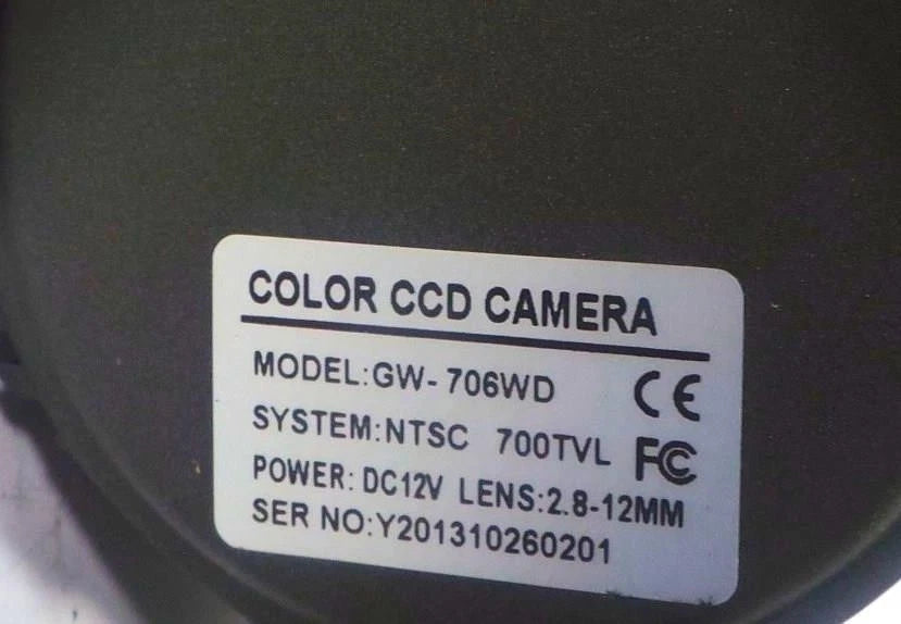 COLOR CCD CAMERA GW-706WD / OPEN BOX - FREE SHIPPING