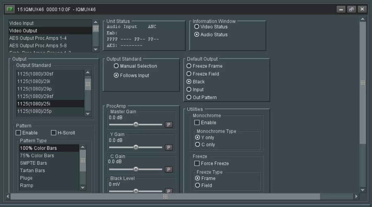 SNELL IQMUX46 HD SD-SDI 10 Channel Remultiplexer with Dolby E Handling
