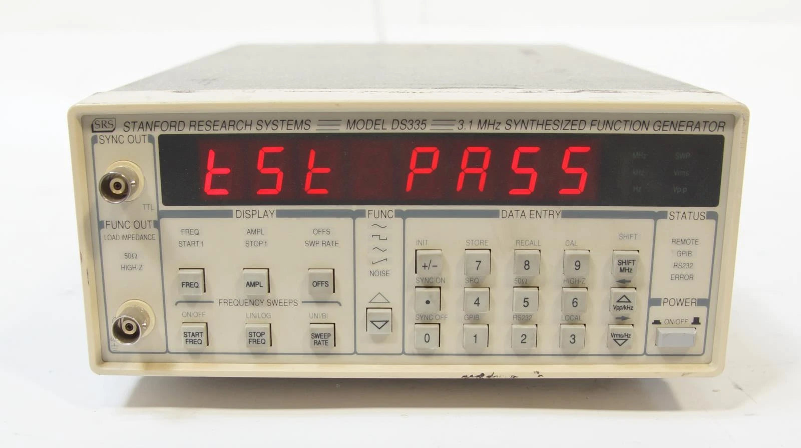 Stanford SRS DS335 3.1MHz Digital Synthesized Function Generator