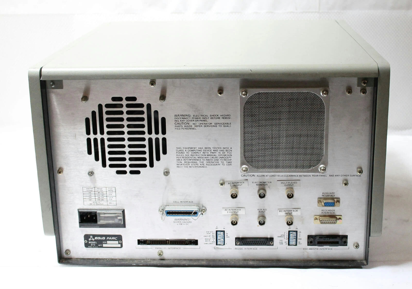EG&G / Princeton Applied Research Potentiostat Galvanostat Model 273 AS-IS
