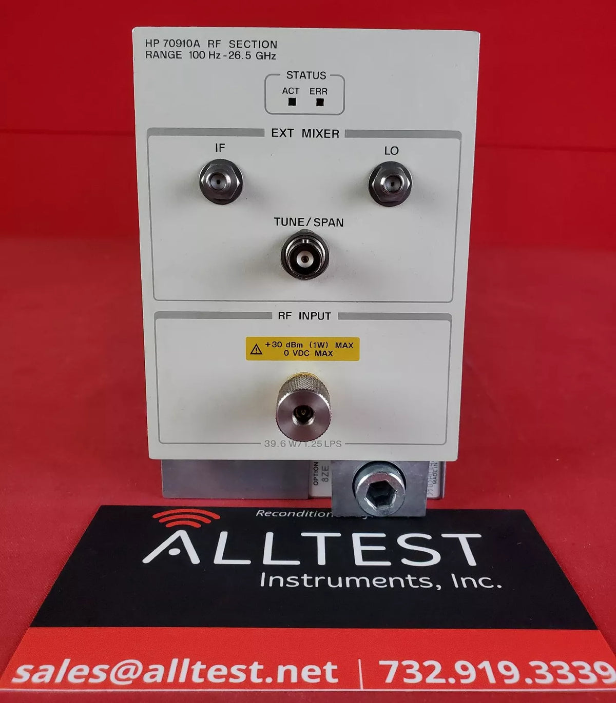 HP Agilent Keysight 70910A Spectrum Analyzer RF Module