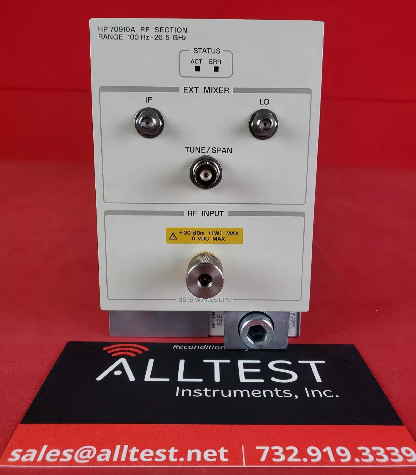 HP Agilent Keysight 70910A Spectrum Analyzer RF Module