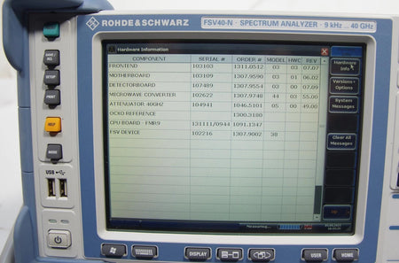 Rohde & Schwarz FSV40-N 9 kHz to 40 GHz Spectrum Analyzer OPT B4