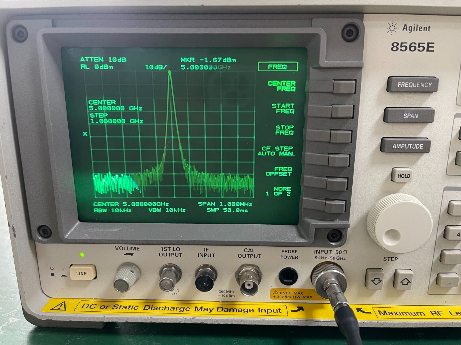 Agilent Keysight 8565E 9KHz - 50GHz Spectrum Analyzer_1513 - XG eqpt