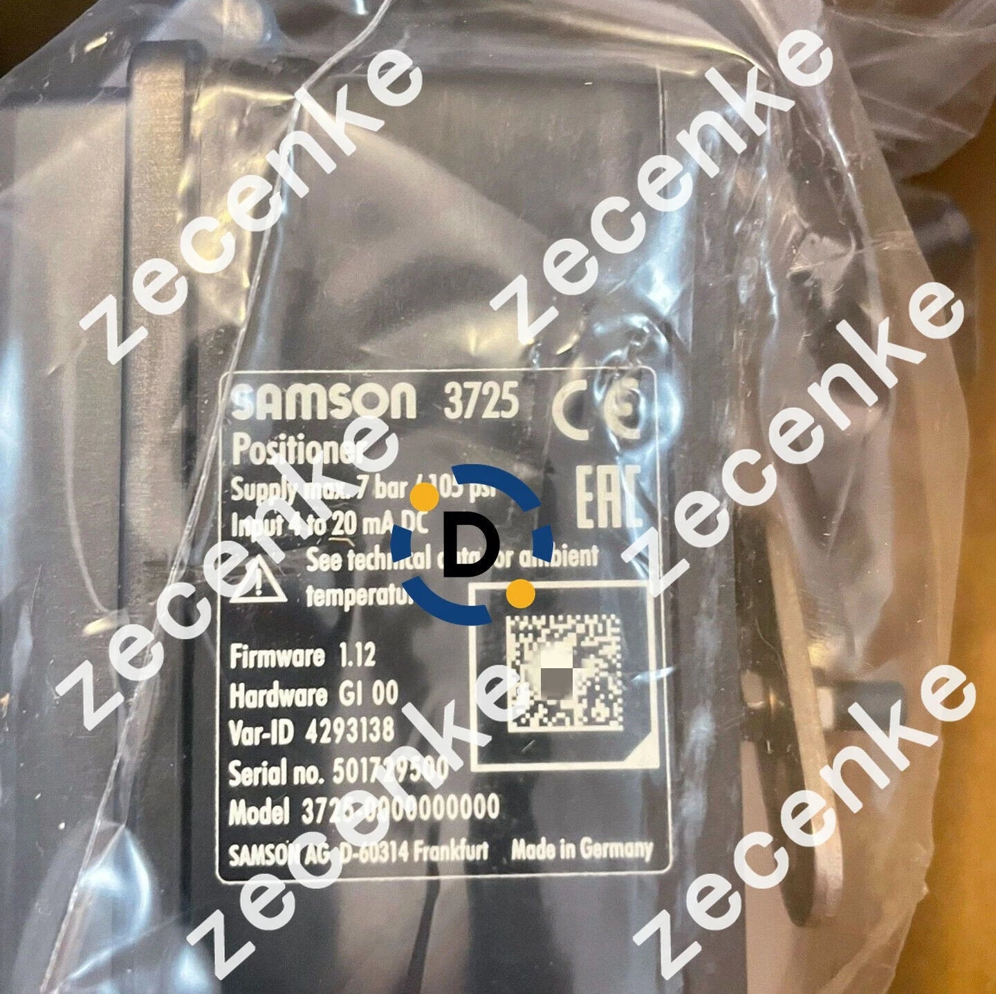 SAMSON 3725 Positioner for Precise Control in Industrial Settings
