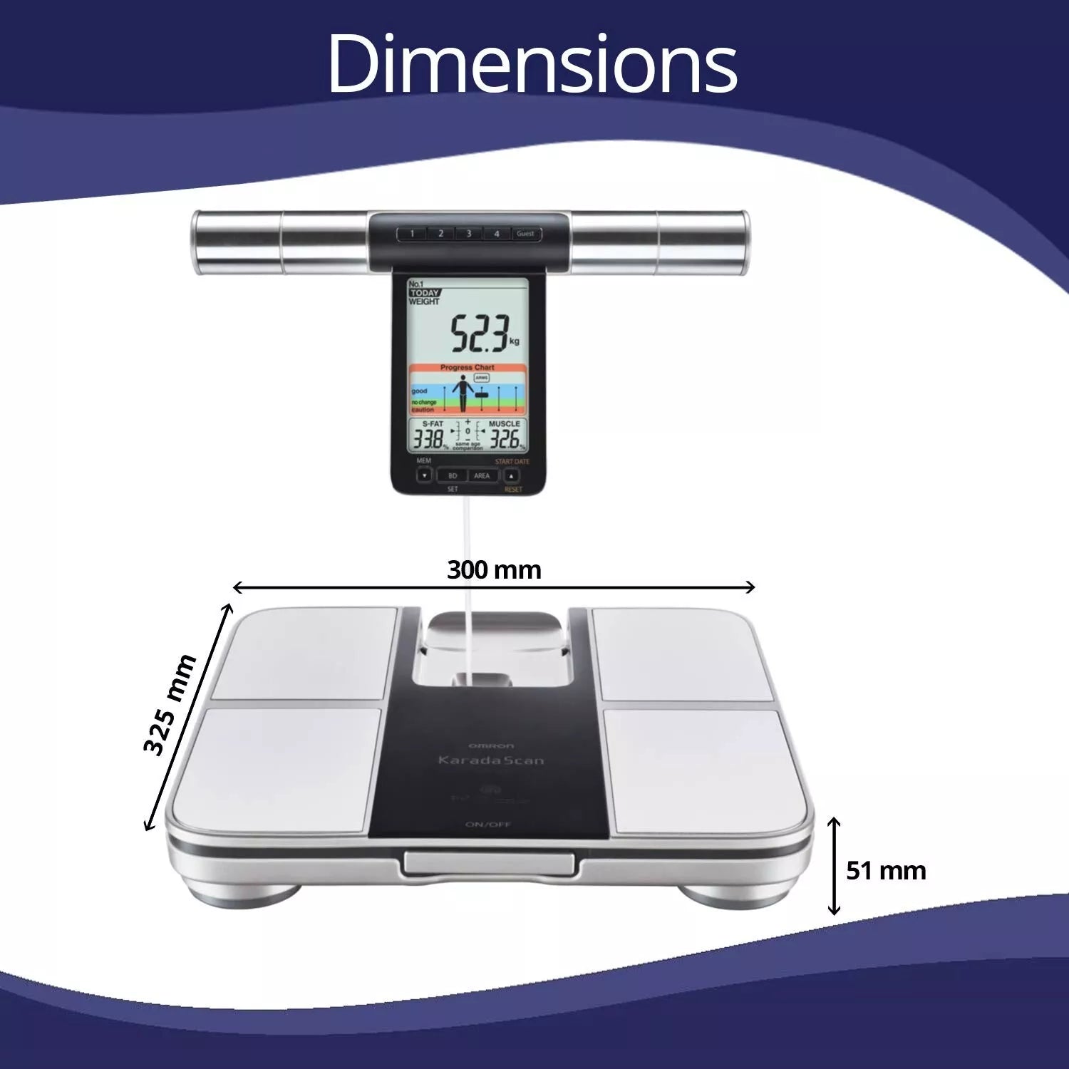 Omron HBF 702T Bluetooth Enabled Digital Body Composition Monitor - NEW