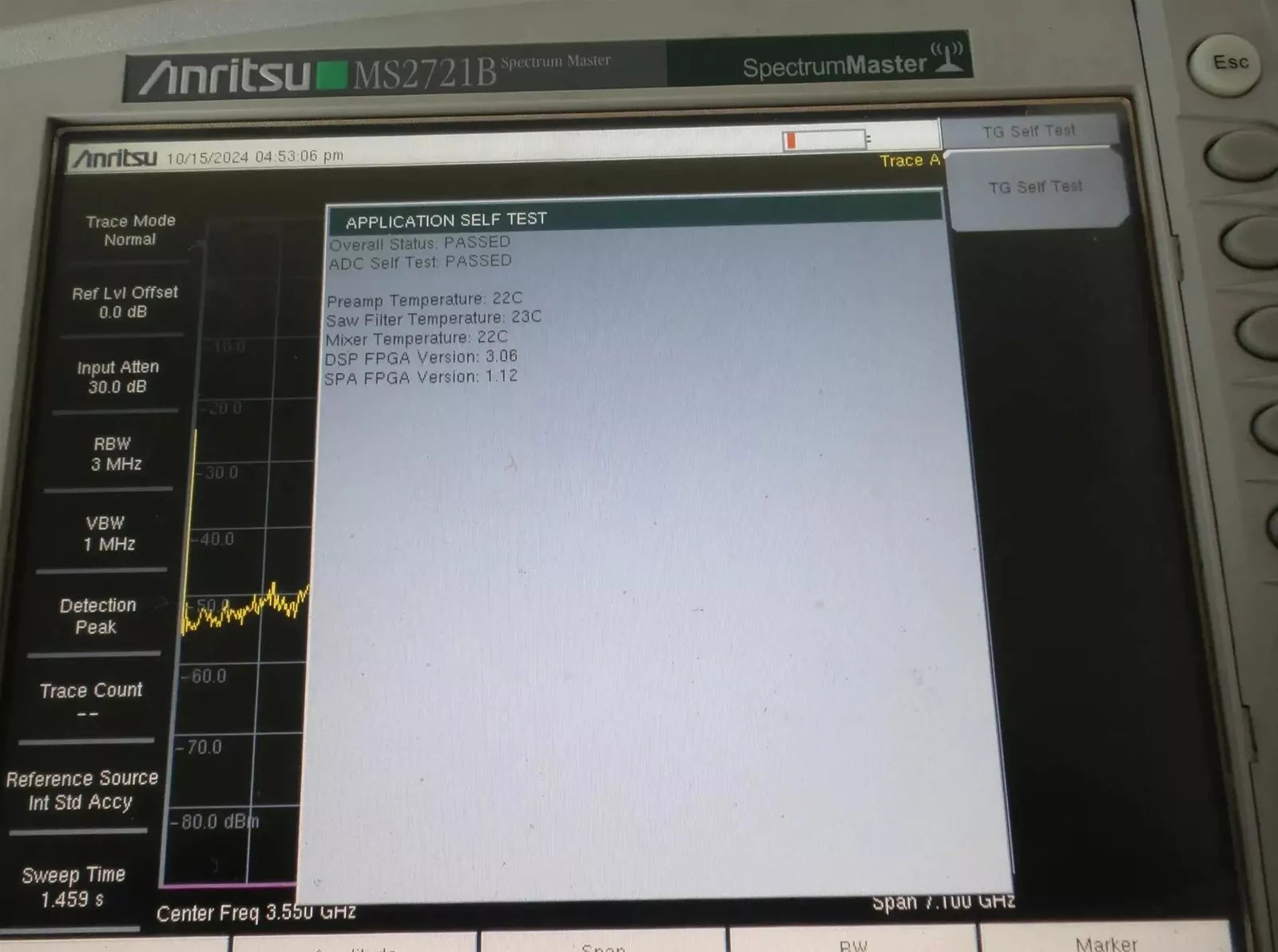 Anritsu MS2721B 20GHz Spectrum Master Analyzer