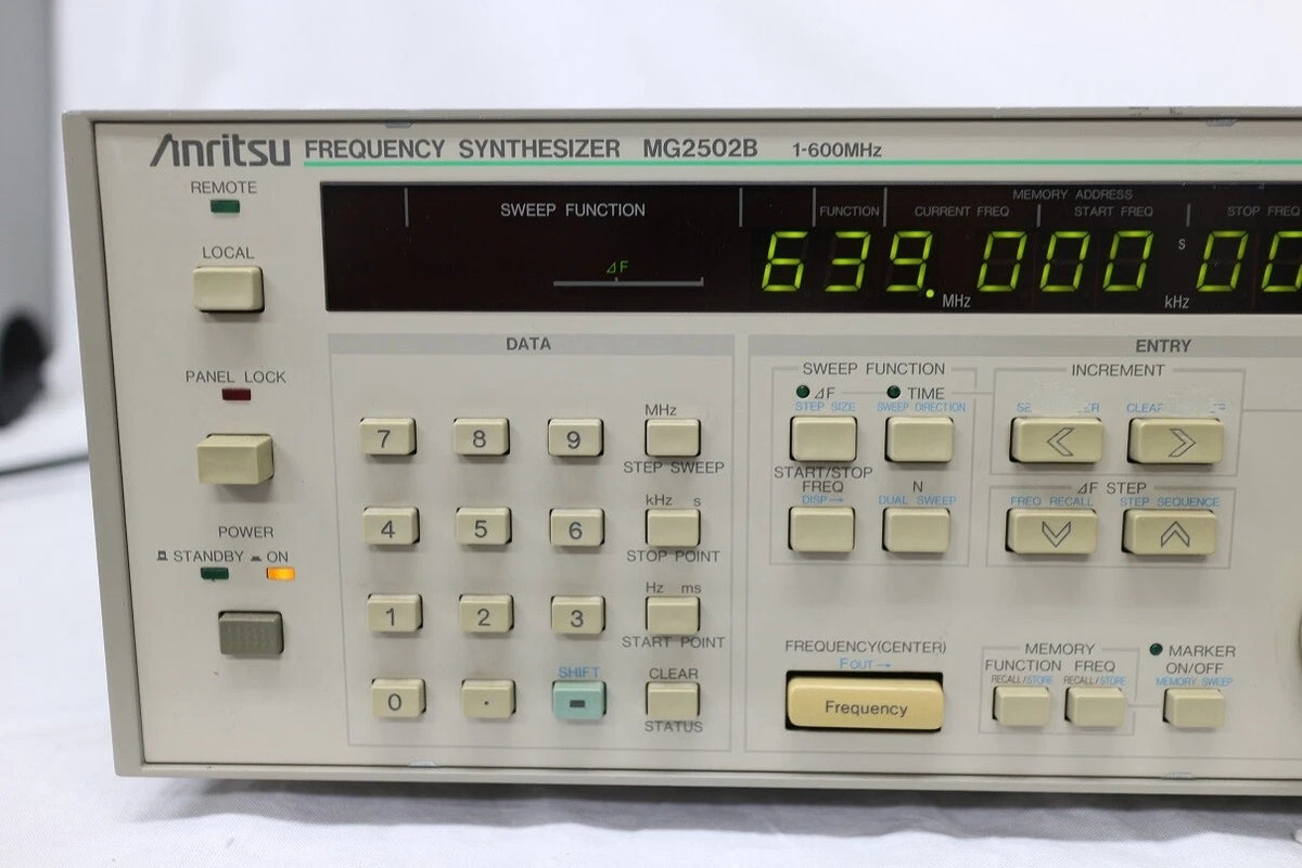 ANRITSU MG2502B 1Hz-600MHz Frequency Synthesizer