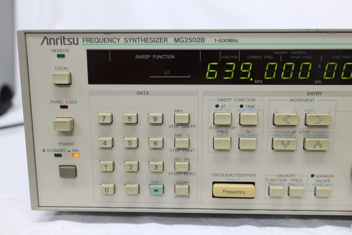 ANRITSU MG2502B 1Hz-600MHz Frequency Synthesizer