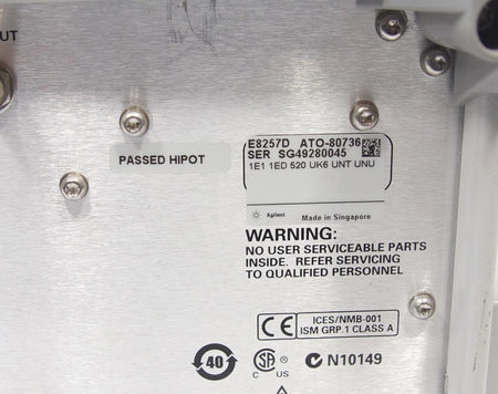 Agilent E8257D PSG 250kHz -20GHz Analog Signal Generator 1E1 1ED 520 UNT UNU