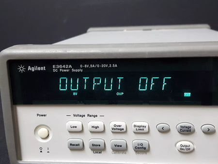 Agilent E3642A: 0-8V, 5A/0-20V, 2.5A DC Power Supply
