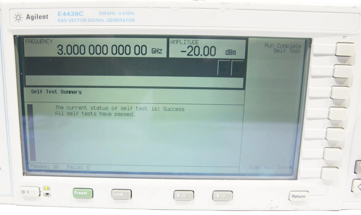 Agilent E4438C 3GHz ESG Vector Signal Generator with Options 1E5 503
