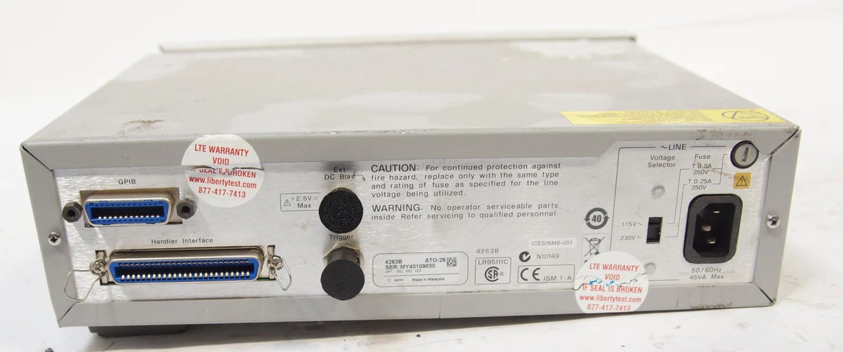 Agilent / HP 4263B 100 Hz to 100 kHz LCR Meter