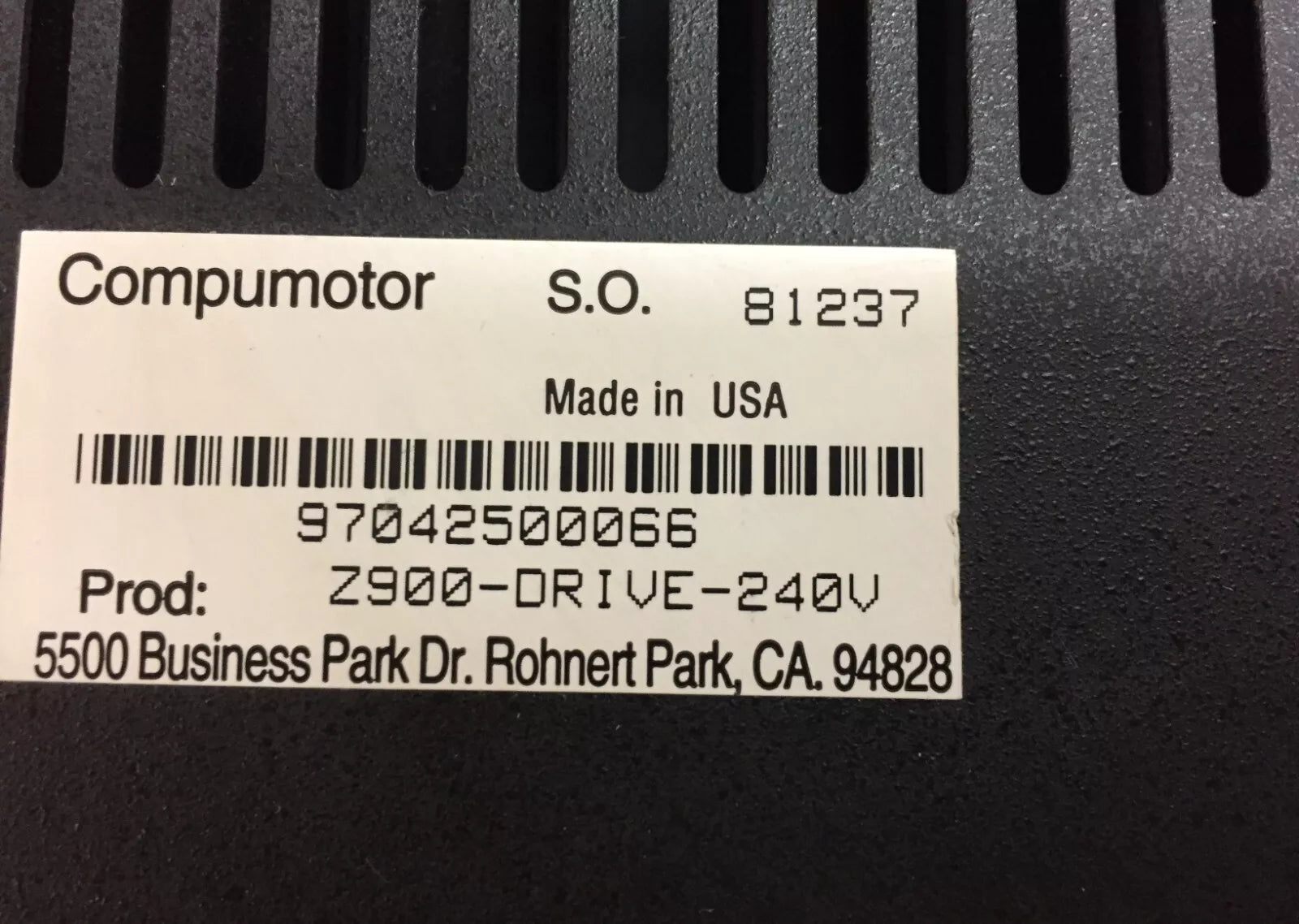 Parker Compumotor Z900-Drive-240V Brushless Servo Motor Drive