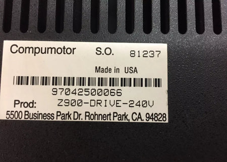 Parker Compumotor Z900-Drive-240V Brushless Servo Motor Drive