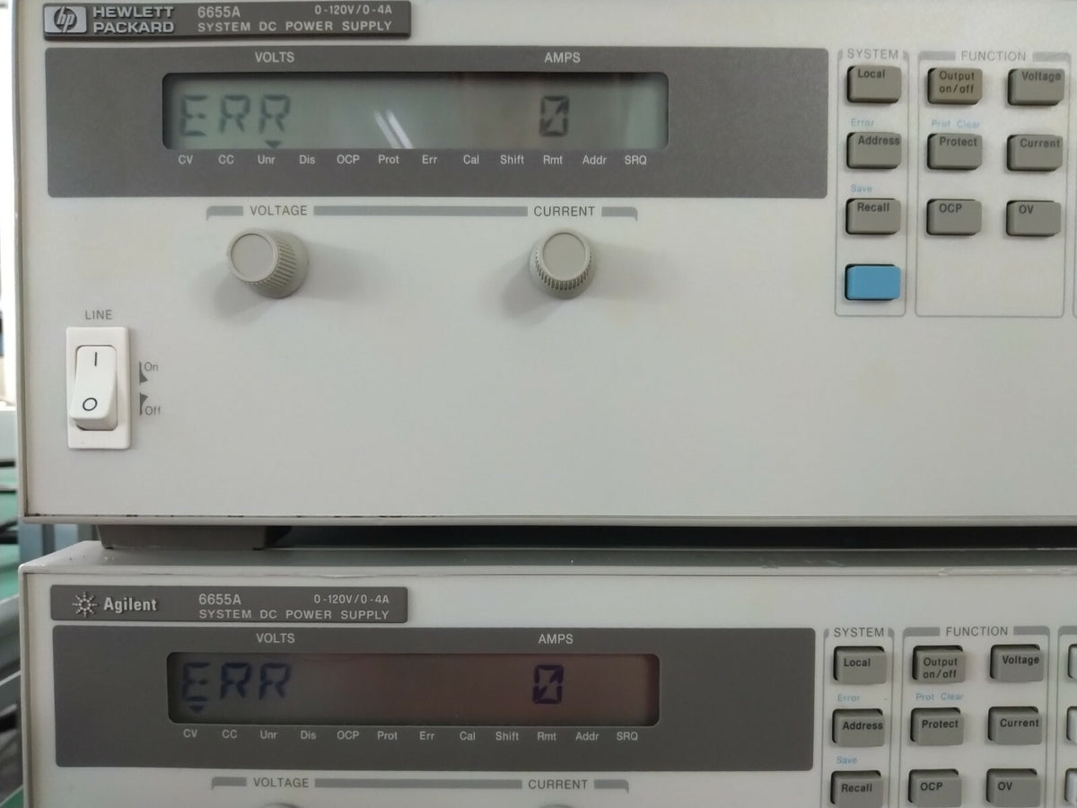 HP Agilent 6655A System DC Power Supply, 120V / 4A