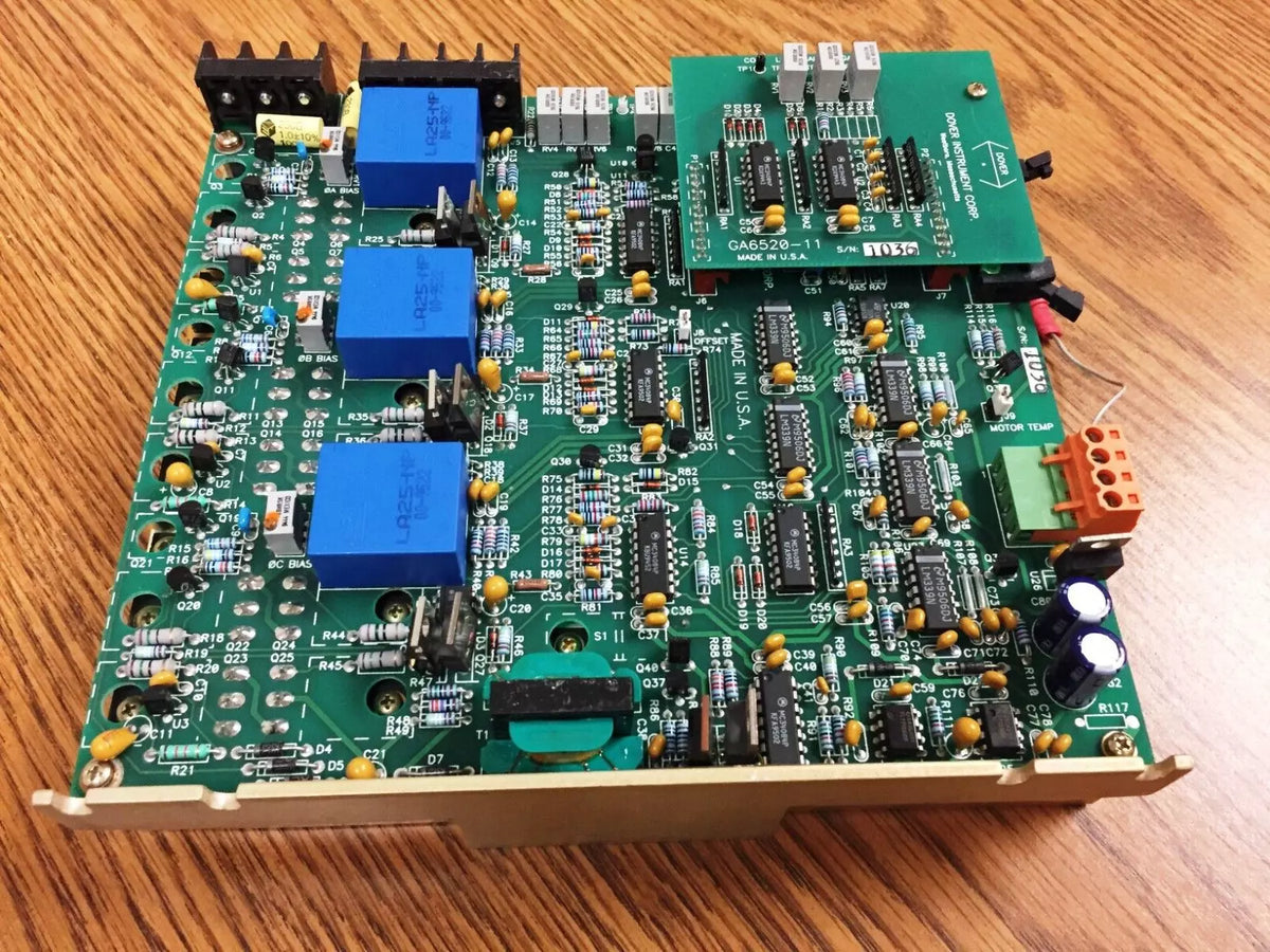 Dover Instrument GA6520 Servo Amplifier Board with GA6520-11 Axis Driver