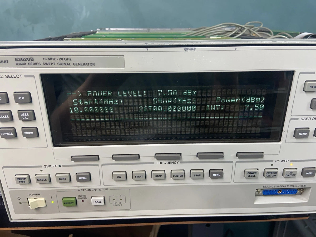 🔥HP Agilent 83630a 83620a 10mhz-24.5 Ghz Signal Generator Cal’d Opt 1,6,8
