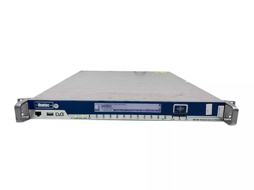 NEWTEC M6100 Broadcast Satellite Modulator Full Feature 1.3.2.33140