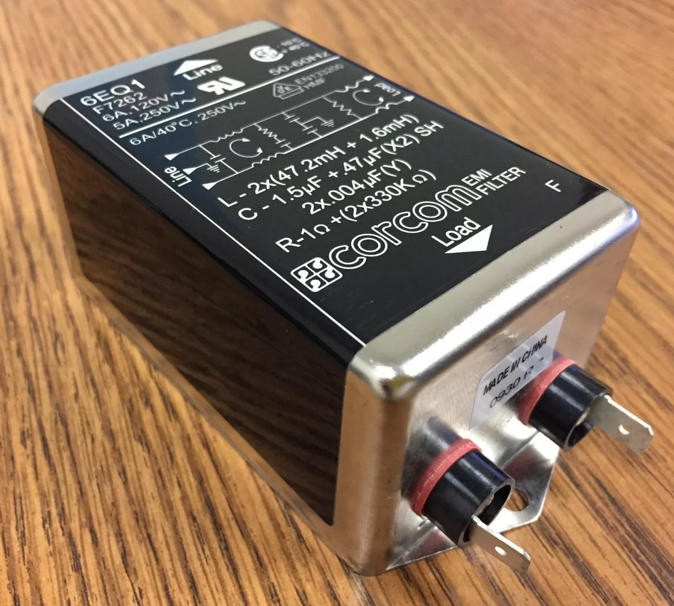 CORCOM TE Connectivity 6EQ1 Power Line Filter 250VAC 6A Single Phase 2S