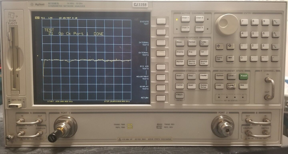 Agilent 8720ES 20 GHz Vector Network Analyzer