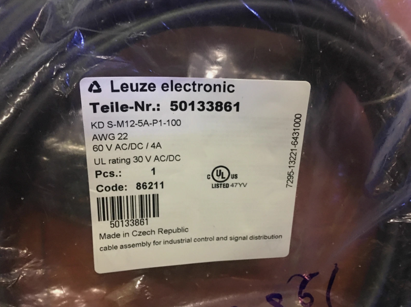 LEUZE KD S-M12-5A-P1-10<wbr/>0, KDS-M12-5A-P1-<wbr/>100 ,50133861