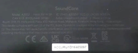 Lot of 5 Anker Soundcore A3102 Bluetooth Speaker - Black- Free Shipping