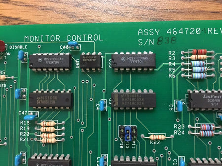 Satake 464720 Rev. K Monitor Control Board