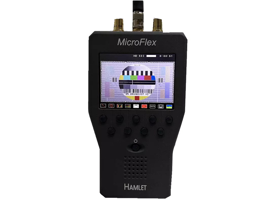 Hamlet Microflex Multiformat 3G HD/SDI Hand Held Waveform Vector and Audio Monitor