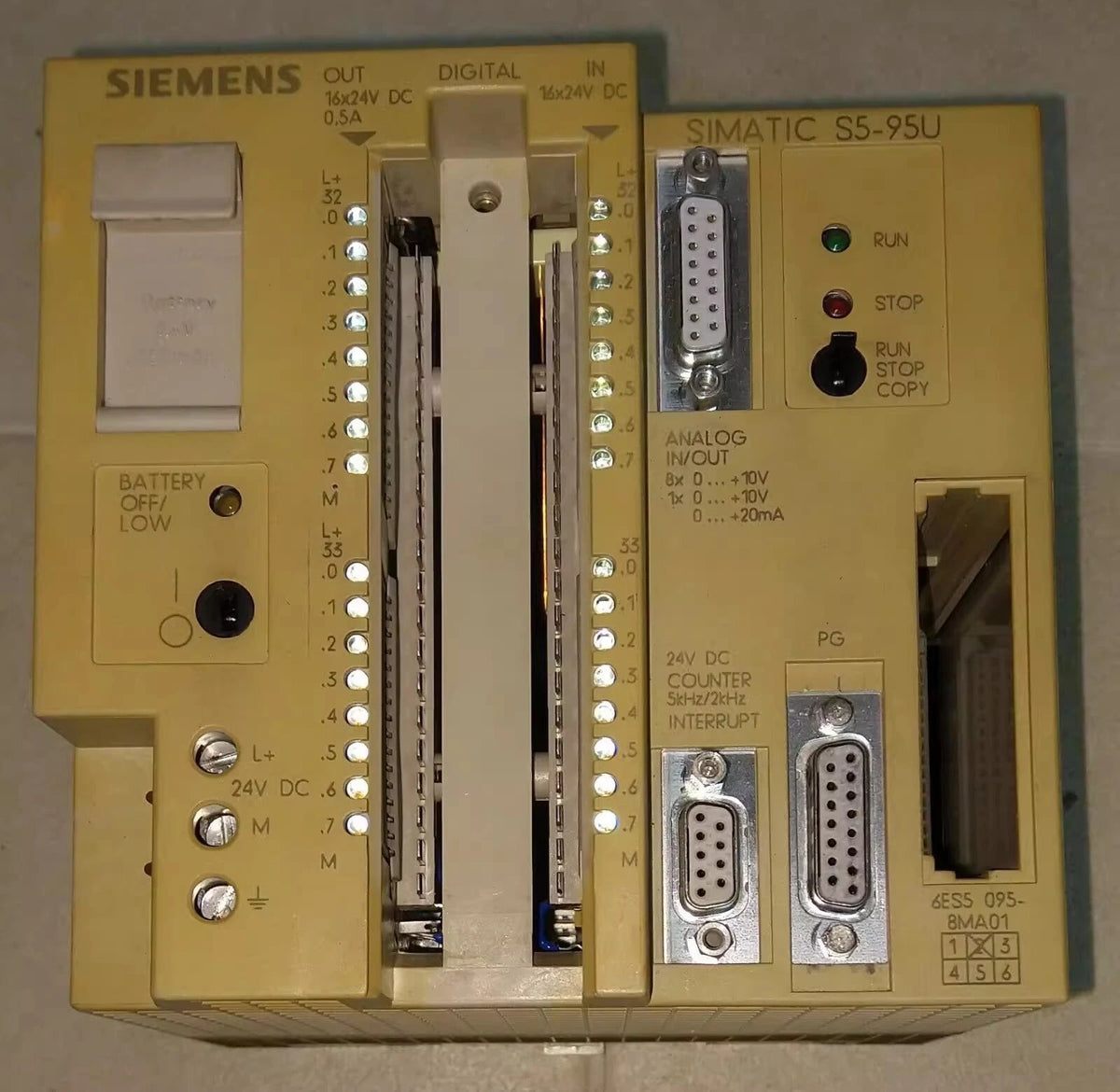 6ES5 095-8MA01 S5 CPU S5-95U PLC Controller