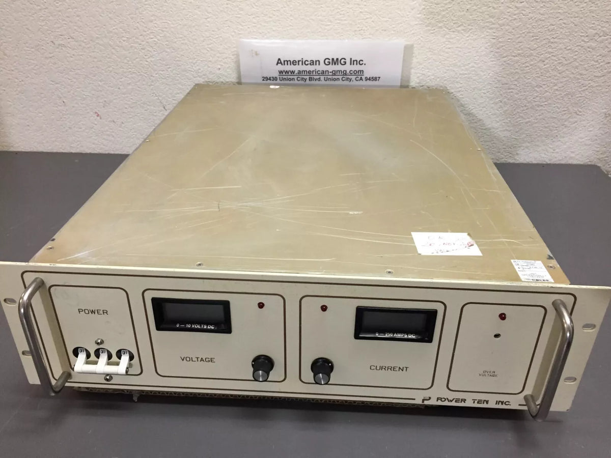 Power Ten 4600D-20250 0-10 Volts DC 0-250 AMPS Heavy Duty DC Power Supply