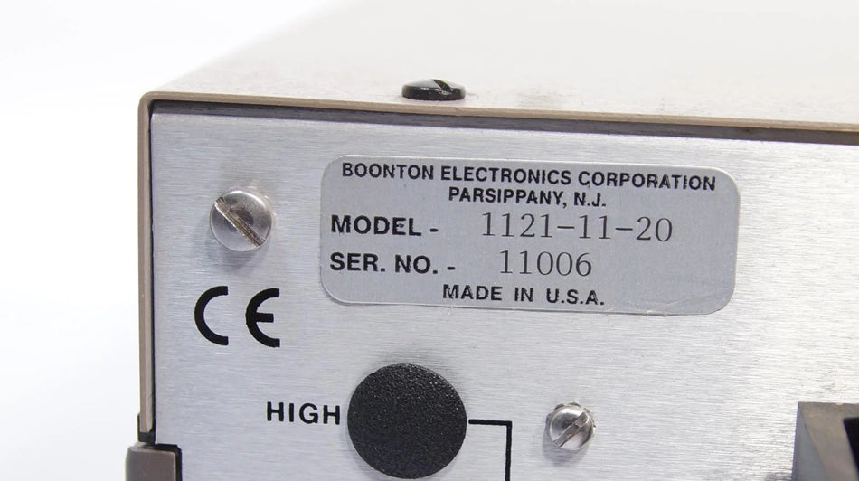 Boonton 1121-11-20 Audio Analyzer 10 Hz to 200 kHz