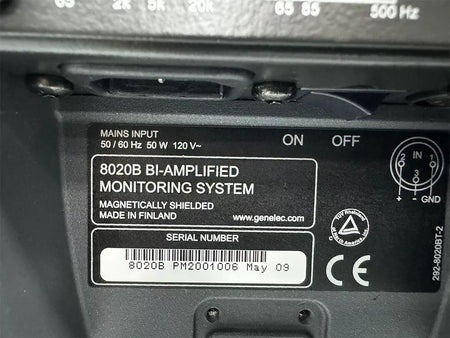 Genelec 8020B Bi-Amplified Monitoring System 120V Mains Pair